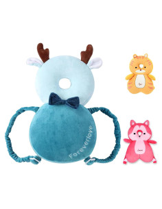 Protector de Cabeza para Bebés Lebao Ciervo Azul Ajustable