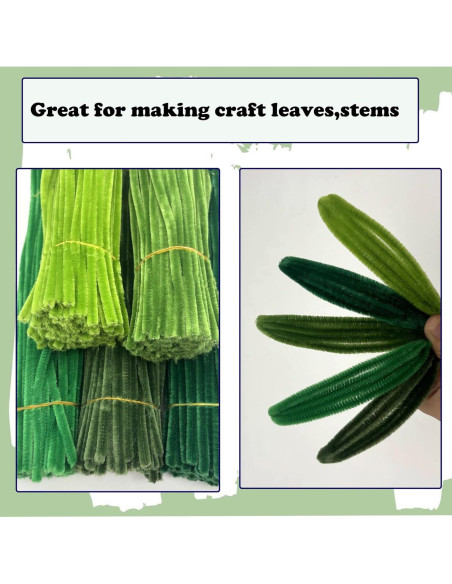 Juego de Limpiapipas Cldamecy 500 Pcs Verde 6mm x 30cm