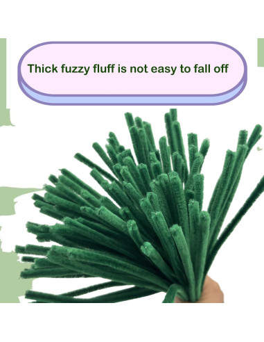 Juego de Limpiapipas Cldamecy 500 Pcs Verde 6mm x 30cm