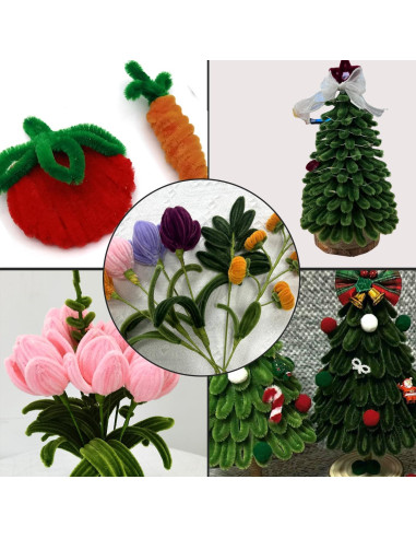 Juego de Limpiapipas Cldamecy 500 Pcs Verde 6mm x 30cm