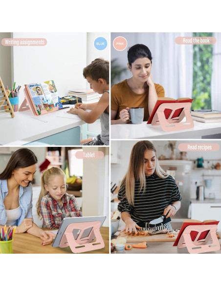 Soporte para Libros Dinrgo Ajustable y Portátil 21x30 cm