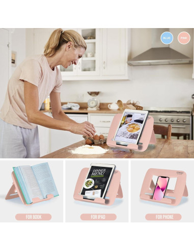 Soporte para Libros Dinrgo Ajustable y Portátil 21x30 cm