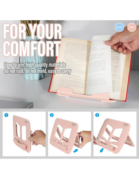 Soporte para Libros Dinrgo Ajustable y Portátil 21x30 cm