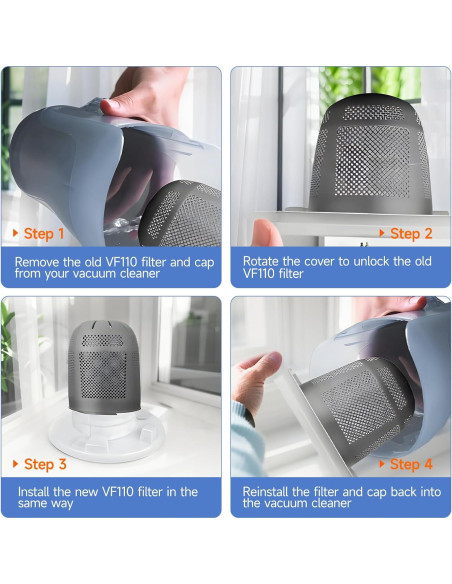 Paquete de 12 Filtros VF110 Aliddle para Aspiradora Black and Decker Paquete de 12 Filtros VF110 Aliddle para Aspiradora Black and Decker