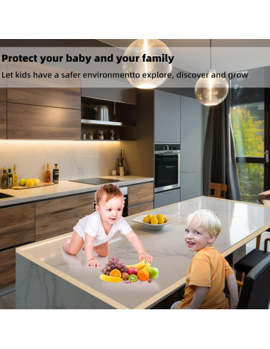 Protector de Esquinas para Bebés VOCOMO 5m Blanco Autoadhesivo