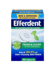 Tabletas Limpiadoras Efferdent Plus Menta 90 unidades