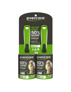 Paquete Doble Rodillos Adhesivos Evercare Pet 200 Hojas