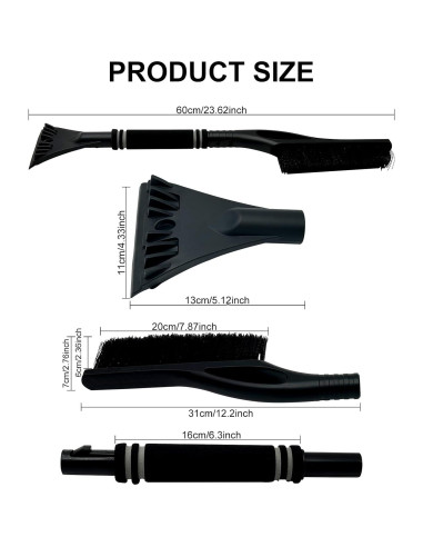 Cepillo de Nieve y Raspador de Hielo VOJKOREL 60.96 cm