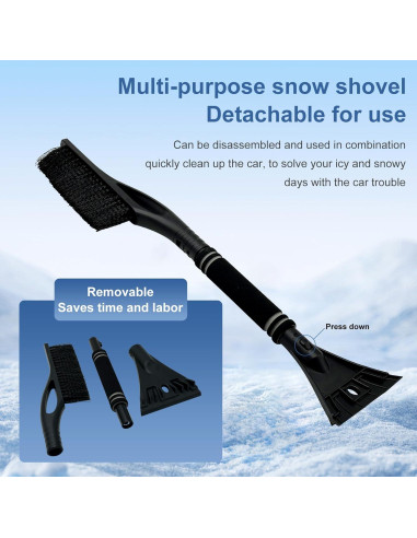 Cepillo de Nieve y Raspador de Hielo VOJKOREL 60.96 cm