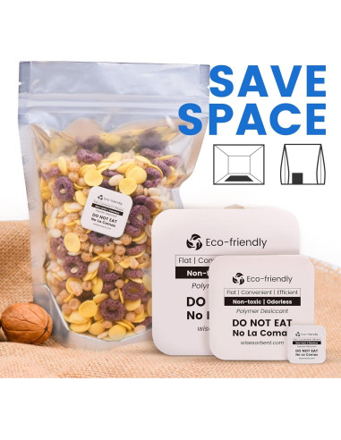 Paquetes de Deshidratante Wisesorb 30 Unidades 3.05x3.05 cm