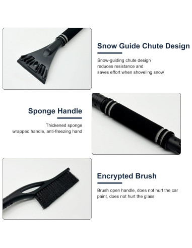 Cepillo de Nieve y Raspador de Hielo VOJKOREL 60.96 cm
