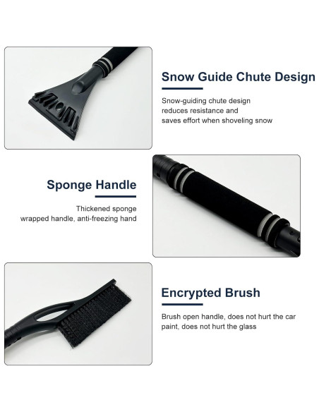 Cepillo de Nieve y Raspador de Hielo VOJKOREL 60.96 cm