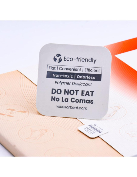 Paquetes de Deshidratante Wisesorb 30 Unidades 3.05x3.05 cm