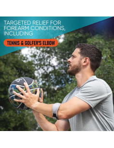 Faja de Codo Ajustable PhysFlex - Alivio Tendinitis (Paquete de 2) 2
