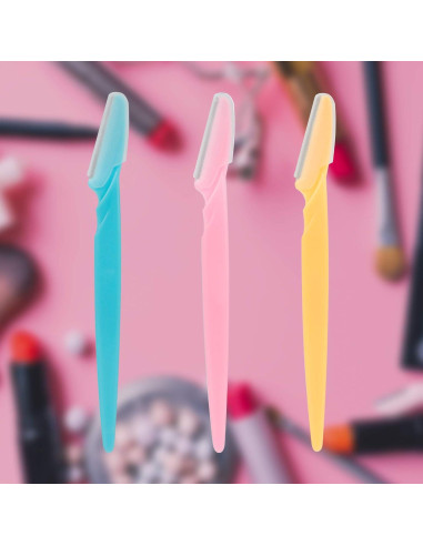 30 Afeitadoras de Cejas WBCBEC Rosa con Cubierta de Precisión