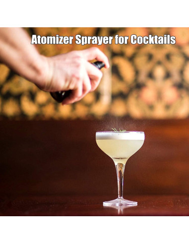 Atomizador de cócteles Shining Craft 50ml Vidrio Negro
