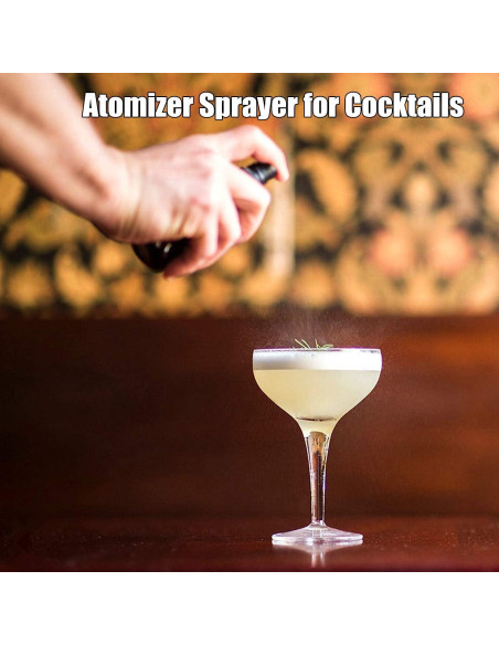 Atomizador de cócteles Shining Craft 50ml Vidrio Negro