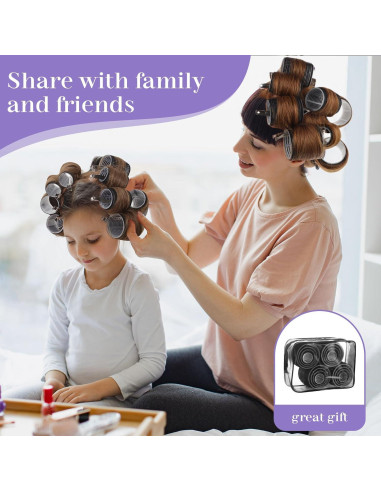 Set de 38 Rulos para Cabello Obeoby Sin Calor 2.5-6.0cm