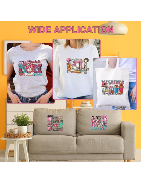 Transferencias de Hierro Falueqg - 12 Piezas de Mamá Béisbol