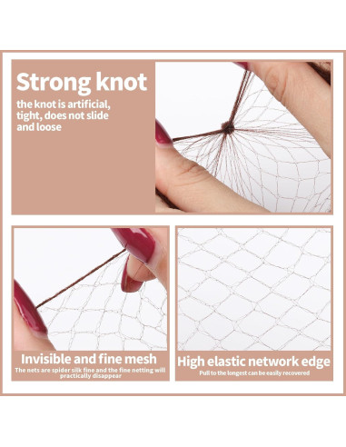 Conjunto de redes para cabello Teenitor - 40 redes y 80 horquillas