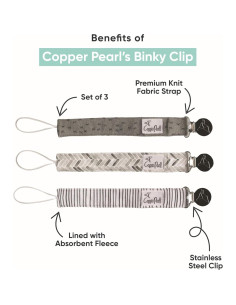 Clip para Chupete Copper Pearl 3-Pack Parque Jurásico 2