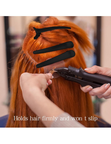 12 Clips de Cabello Negros YISSION para Estilizar y Seccionar