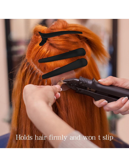 12 Clips de Cabello Negros YISSION para Estilizar y Seccionar