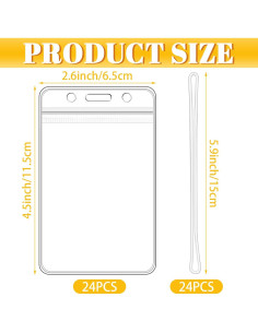 24 Soportes de Etiqueta de Equipaje WYOMER con Correas 2
