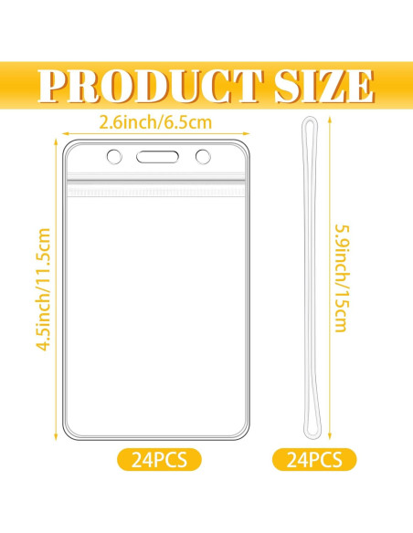 24 Soportes de Etiqueta de Equipaje WYOMER con Correas