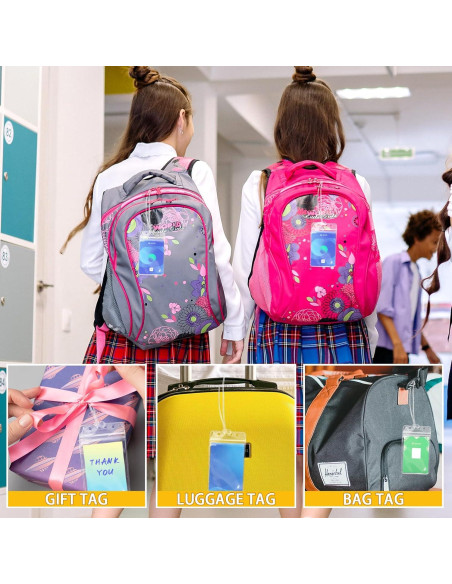 24 Soportes de Etiqueta de Equipaje WYOMER con Correas