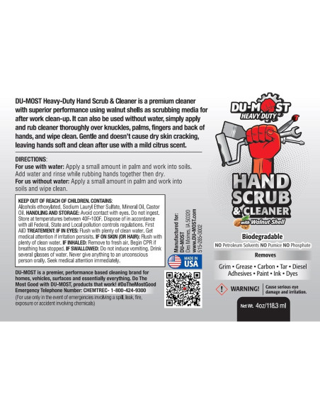 Jabón de Mano DU-MOST 113.4 g Natural Biodegradable