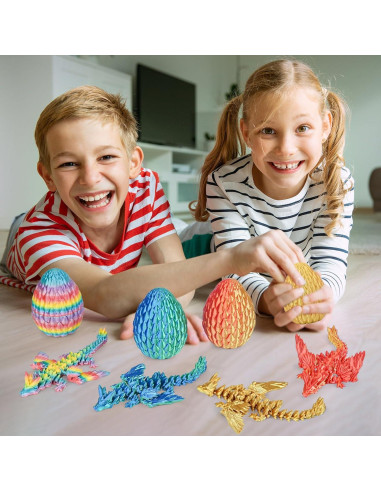 Juego de Huevos de Dragón Balkwan con Mini Dragones 4pcs