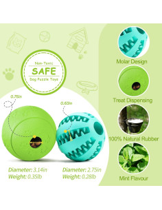 Juguete Interactivo para Perros HIPPIH - Bola Dispensadora 2