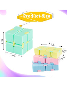 Paquete de 4 Cubos Infinito IGINOA para Alivio del Estrés 2