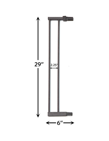 Extensión de Puerta para Mascotas MidWest 15,24 cm Grafito