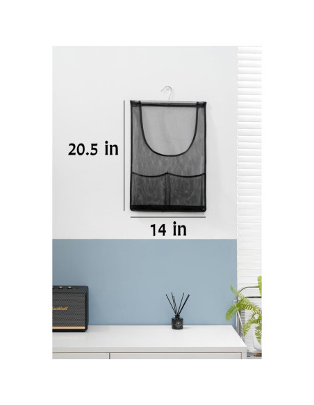 Organizador Colgante de Juguetes de Ducha Jelier Malla 52x36cm Negro