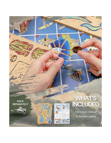 Puzzle 3D iló de Madera DIY para Adultos y Adolescentes