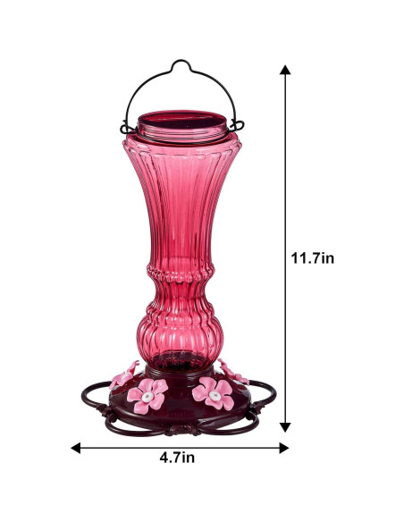 Comedero para Colibríes Beserie 20 oz Rojo 2 Pack