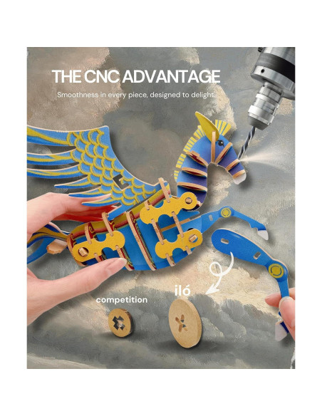 Puzzle 3D iló de Madera DIY para Adultos y Adolescentes