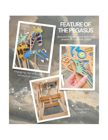 Puzzle 3D iló de Madera DIY para Adultos y Adolescentes