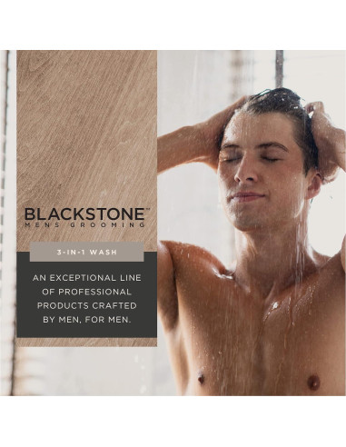 Blackstone Lavado 3 en 1 para Hombres - Bourbon y Cedro 946 ml