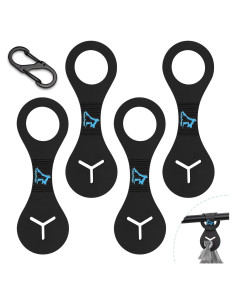 Soporte de Bolsa de Excremento PuppyDoggy Negro - Manos Libres