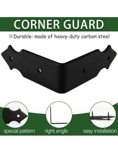 Protectores de Esquinas de Metal KOXHERO 8.89 cm 4 Piezas