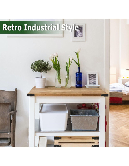 Protectores de Esquinas de Metal KOXHERO 8.89 cm 4 Piezas