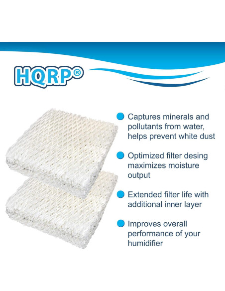Filtro de Mecha Humidificador HQRP 2-Pack Compatible Sears Kenmore