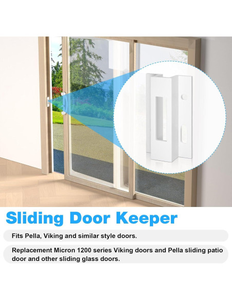 Guardia de Puerta Corrediza Kscjdg E 2124 Aluminio Blanco