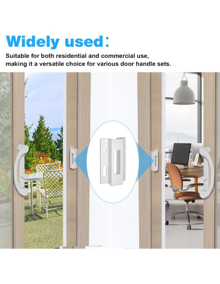 Guardia de Puerta Corrediza Kscjdg E 2124 Aluminio Blanco