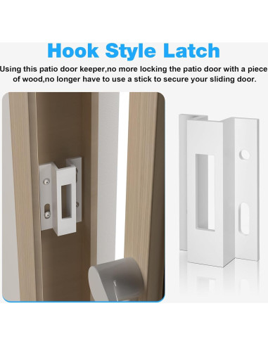 Guardia de Puerta Corrediza Kscjdg E 2124 Aluminio Blanco