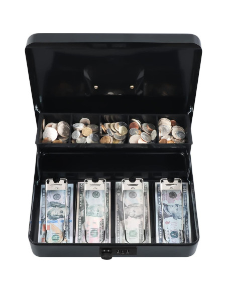 Caja de Efectivo Xydled con Cerradura de Combinación 30x24x9cm