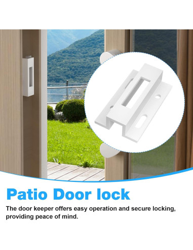 Guardia de Puerta Corrediza Kscjdg E 2124 Aluminio Blanco